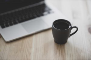 coffee, laptop, the work